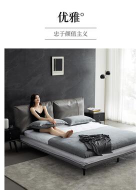 6B76床头F76SH9S8靠垫超纤皮床背软0羽绒大靠垫225年新品床靠头软