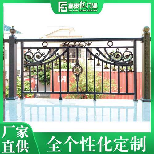 别墅阳台露台铝艺护栏 欧式仿铁艺花园阳台护栏 精美雕刻铝艺围栏