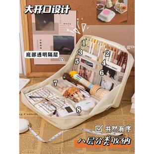 Cases Canv Korea Pencil Pencilcase Waterproof Girls Cute for