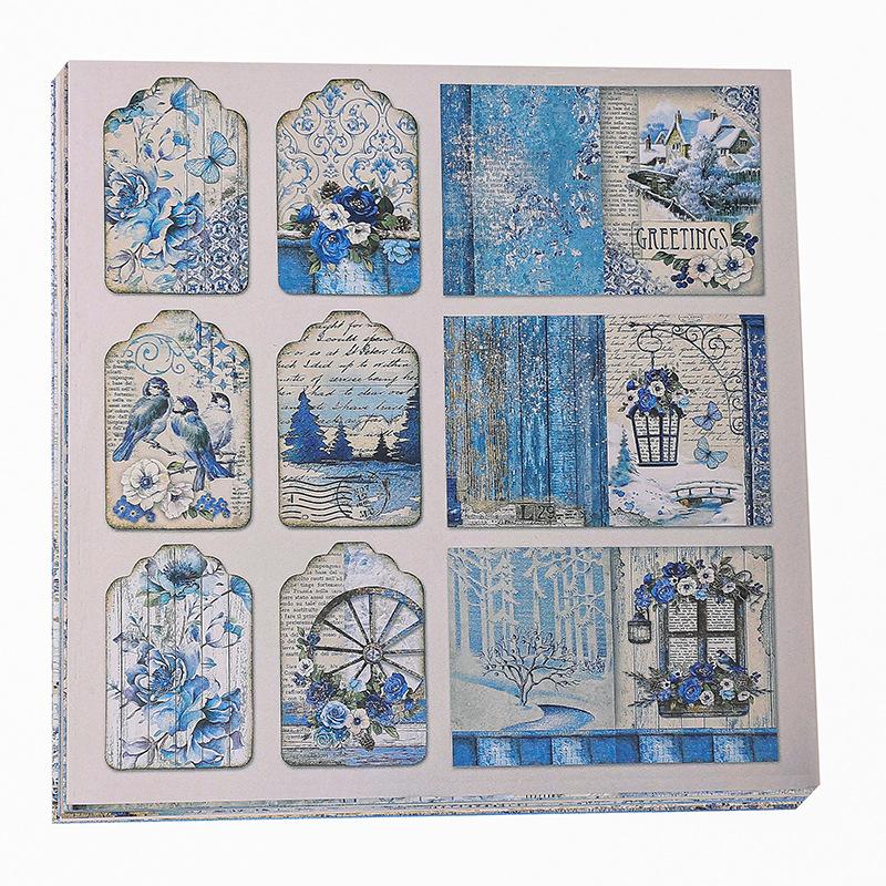 蓝色世界素材素材复古和纸胶带