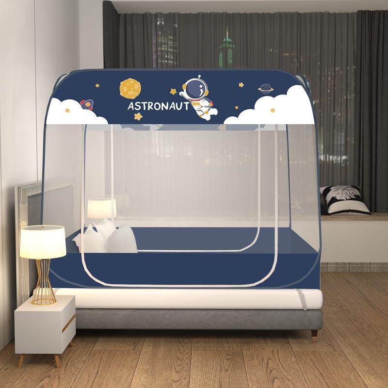 免蒙古包家用蚊帐一体式可折叠空间新款全拉链安装底双门无底加大