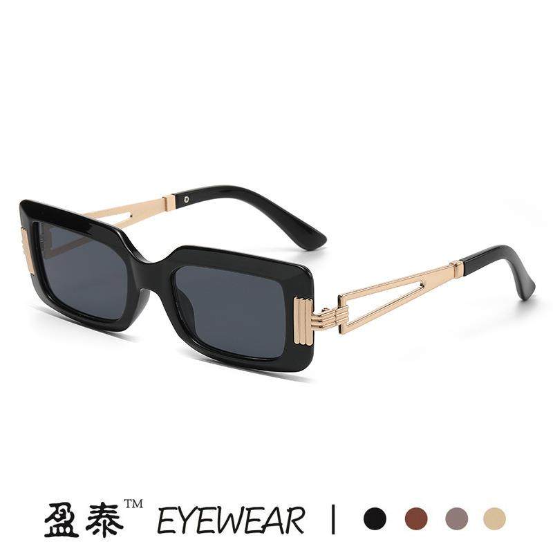 跨境新款欧美时尚小方框太阳镜个性潮流糖果色墨镜男女百搭遮阳镜