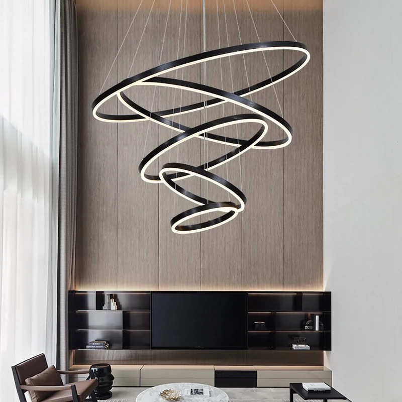 客厅吊灯轻奢简约现代复式楼loft别墅楼梯灯餐厅北欧卧室创意灯具,家装灯饰光源,客厅吊灯,淘宝优惠券,粉丝福利购,淘宝优惠卷