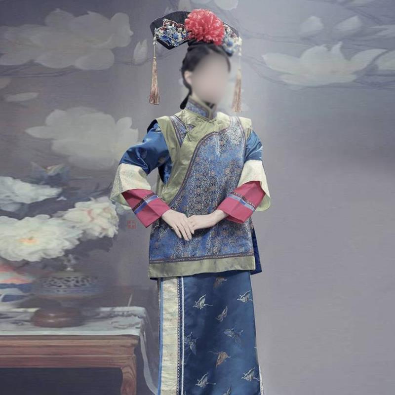正品视古影装甄演嬛同款古装女士清朝格格旗服皇后服满族服福晋出