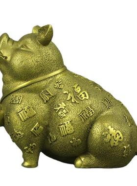 厂家纯铜金猪客厅饰品猪形摆设铜猪摆件工艺品金属十二生肖猪