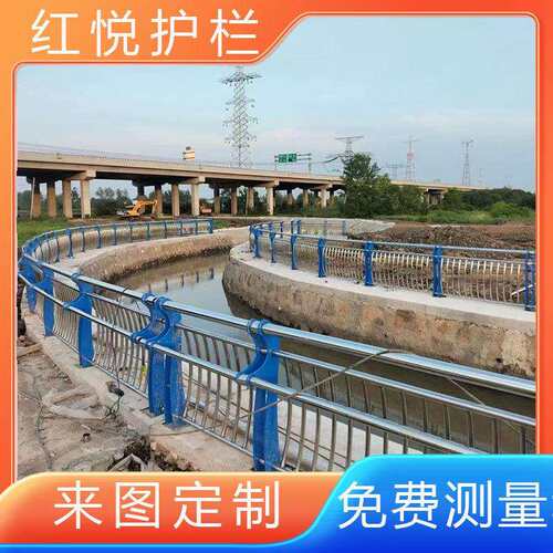 304/201不锈钢复合管护栏 厂家河道 景观人行道不锈钢复合管护栏