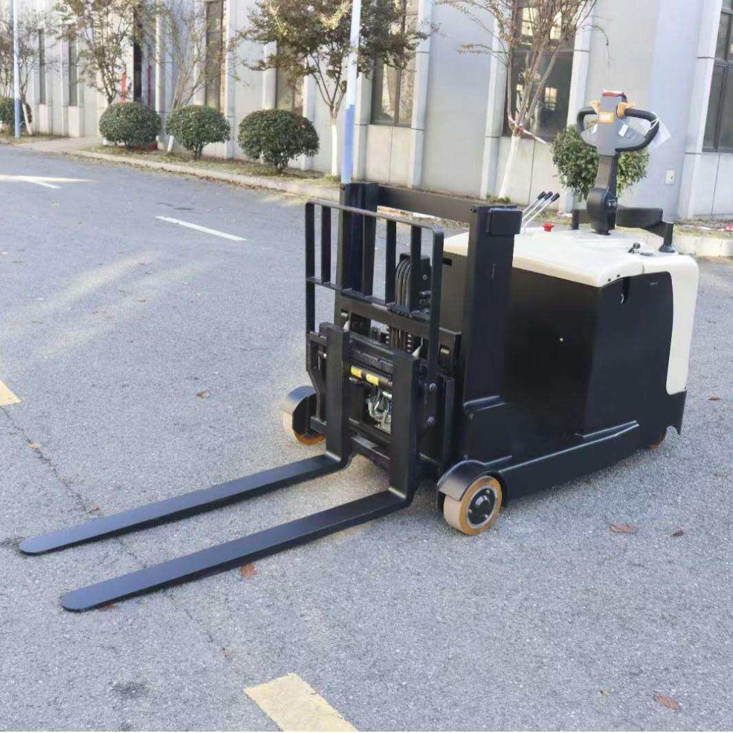 普尔夫全电动平衡重堆高车无腿电动叉车蓄电池堆垛车电瓶托盘搬运