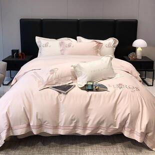 A类奢120支长绒全棉棉提棉花四件套法式 轻高端全棉床上用TGH120支