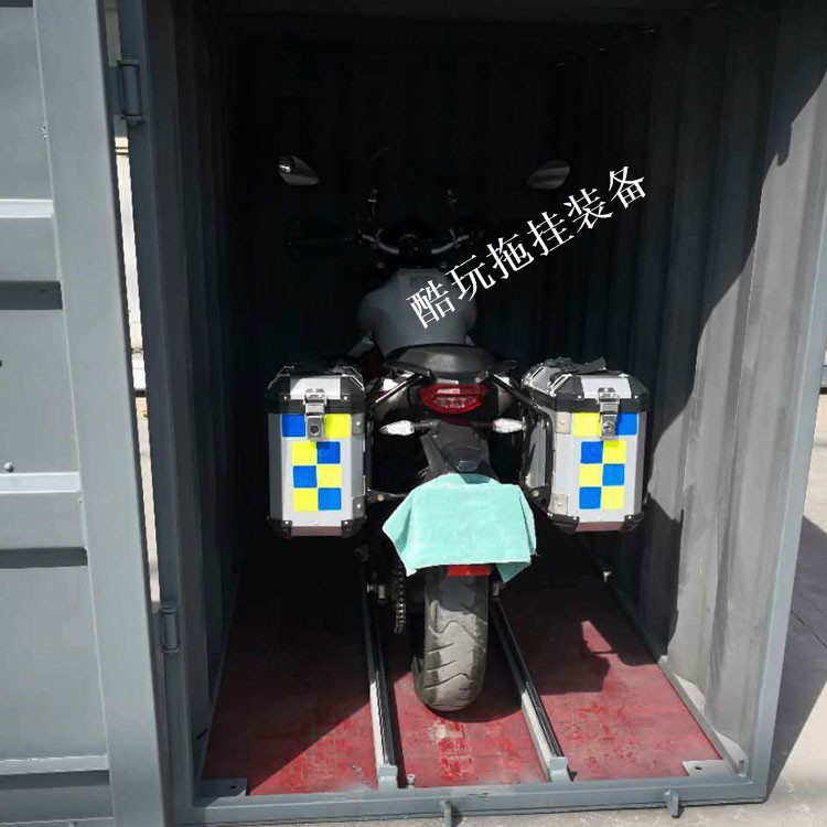 摩托车车库防雨防晒防盗停车棚机车遮阳车衣移动车罩钢结构运输箱