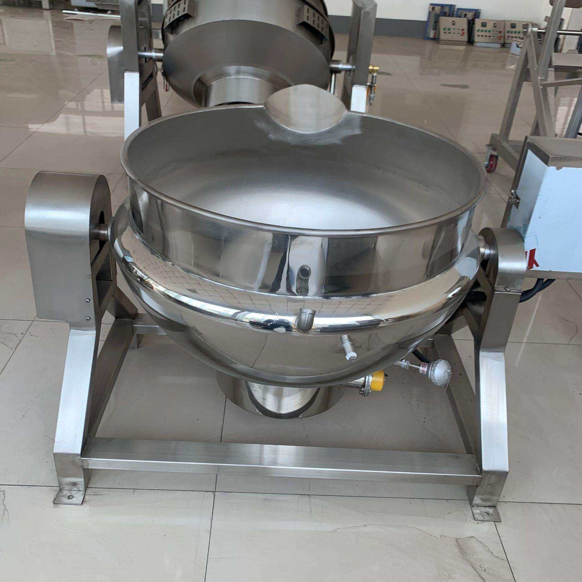 电磁夹层锅 可倾斜式羊肉汤大骨熬汤锅 不锈钢卤肉熟食加工设备