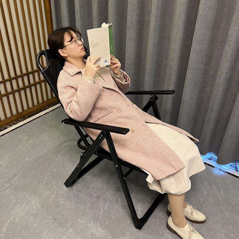 折叠椅子便携家用休闲躺椅懒人靠背椅办公室午休午睡学生宿舍靠椅