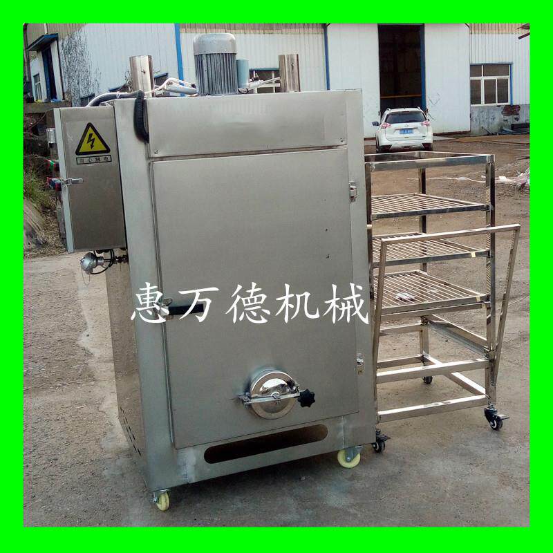 诸城熏荷叶烤鸡糖熏食品加工设备 不锈钢电加热熏肉糖熏炉惠万德