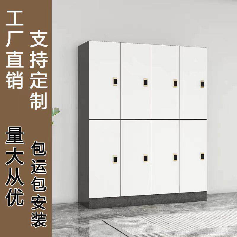 木质健身房更衣柜瑜伽馆美容院存包柜洗浴浴室员工柜子储物柜带锁