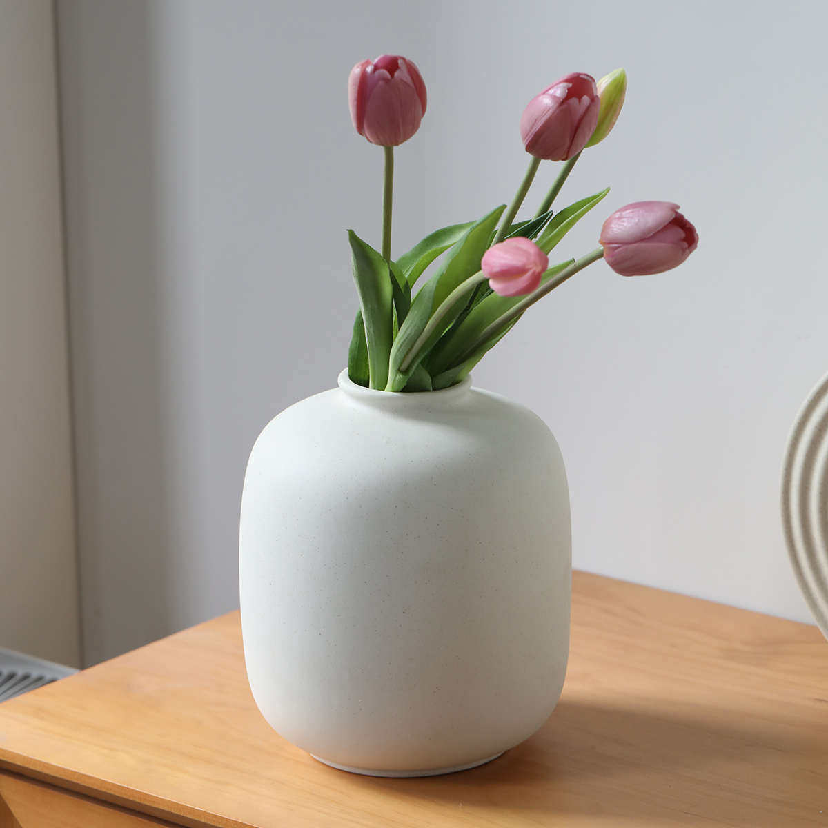 高级红大肚轻感寂客厅陶瓷高档插花侘干花装奢风花瓶摆件饰品网,家居饰品,花瓶,淘宝优惠券,粉丝福利购,淘宝优惠卷