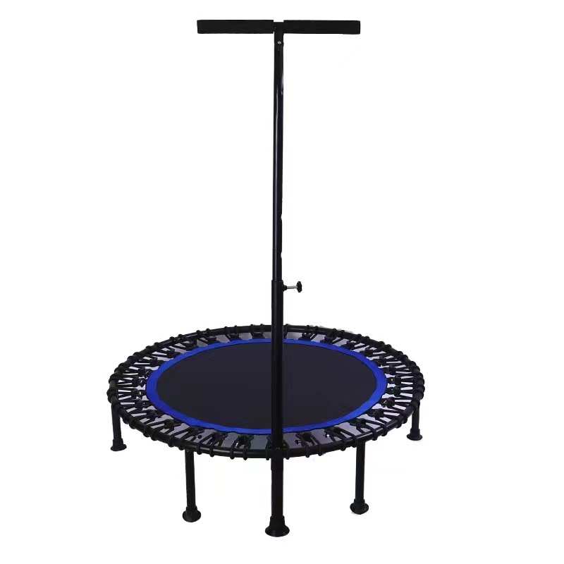 圆形蹦床扶手室内带折叠户外蹦床成人蹦床家用儿童健身蹦 弹簧款