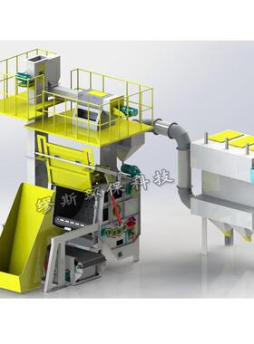 销铸直造造抛丸 Q3Q3212212履带机式抛丸清理机 除锈锻抛丸机