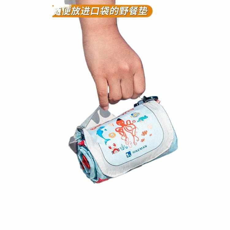 口袋野餐垫 户外  便携迷你儿童海边沙滩防潮地布音乐节草地垫子