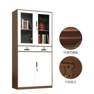 洛乐华拆装钢制CZWJG文公件柜窄薄边带锁铁皮办室档案凭证河窄柜