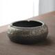 日式 大姻缸 粗陶覆古烟灰缸家用办公防风防灰陶瓷创意茶桌茶几个性