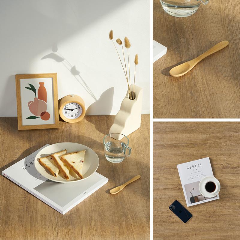 仿木纹PVC摄影背景板美食拍照道具 短视频氛围感拍摄直播复古纹理