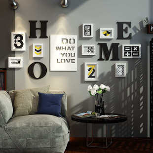 相框墙 沃特豪斯实木相框创意照片墙 金零点2971 相框组合 包邮