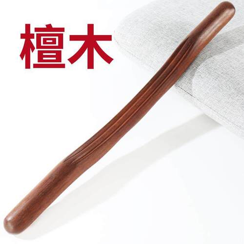 檀木擀筋棒按摩棒全身通用刮痧棒神器专业开 背赶筋经络杆筋棍实