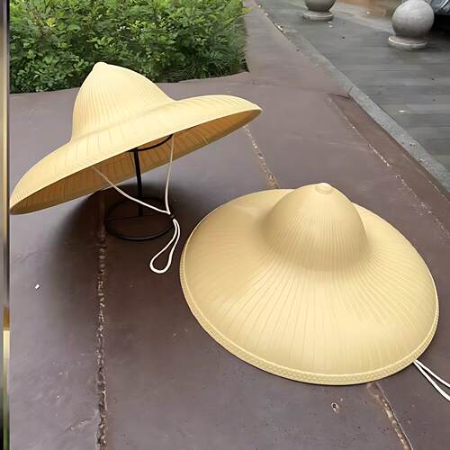 草帽遮阳农民海南斗笠帽防水遮雨帽户外防晒男女四季田园劳动大帽