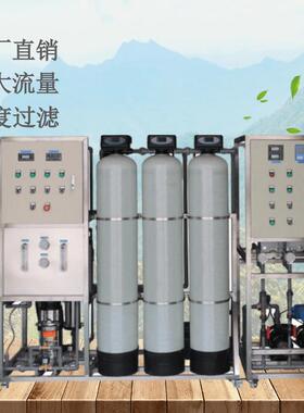 全自动0.5-1吨T双级反渗透EDI超纯水高纯水生产去离子水处理