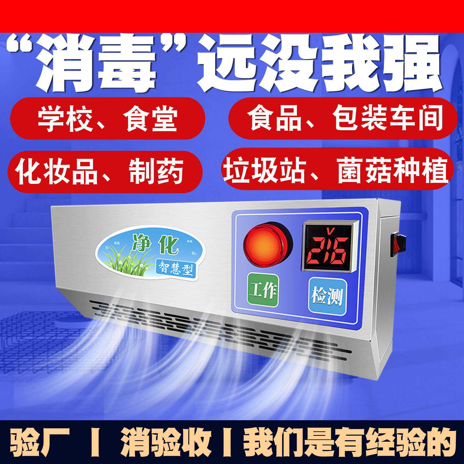 壁挂式臭氧消毒机食品厂垃圾站养殖场臭氧产生器食堂车间杀菌除臭