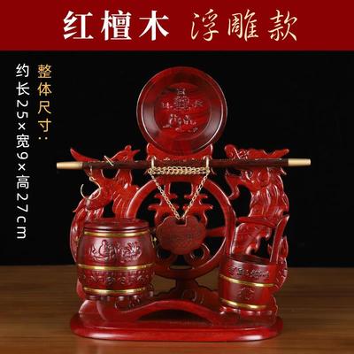 正品红子孙桶木结娘婚庆用女方新嫁用品三件套结婚马桶装陪饰摆件