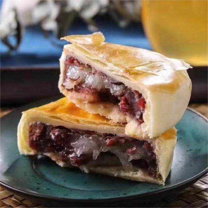 台湾特产 月十二曲日式红豆麻薯Q饼5入8入美食港台明星推荐下午茶