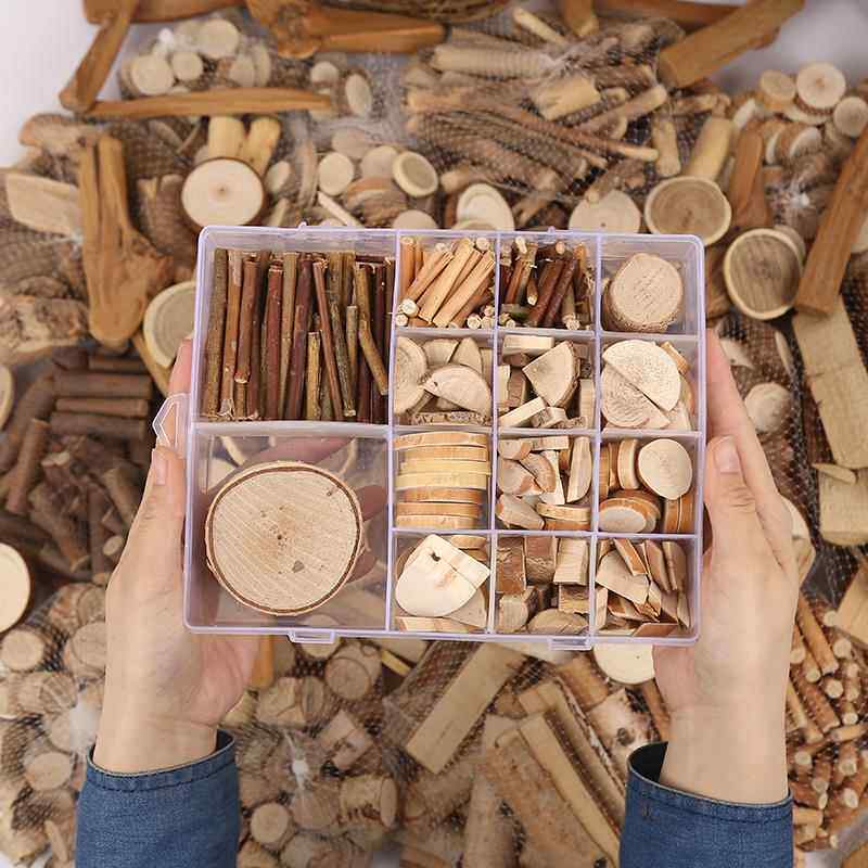 树枝装饰diy幼儿园手工制作彷真森林活动区实木木段摆件木棍防腐
