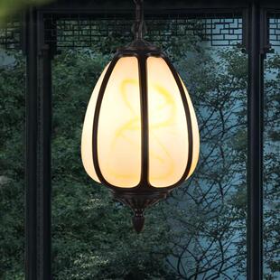 南瓜灯吊灯户外凉亭子防水新中式庭院过道室外凉亭云石葡萄架灯