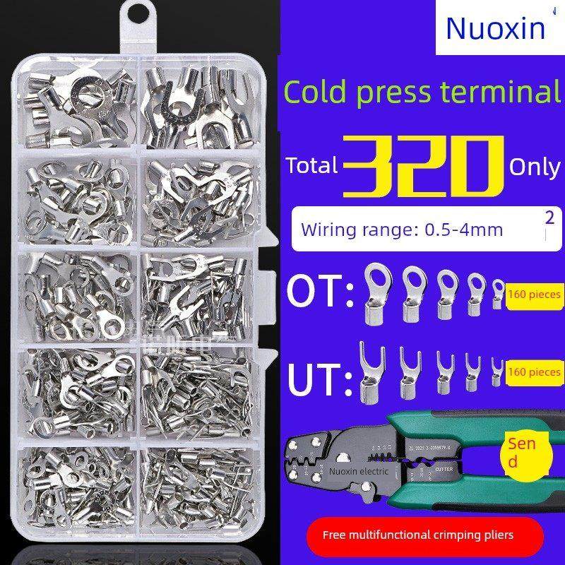 SNB/RNB冷压接线裸端子套装圆型叉形线耳铜鼻子OT/UT电线接头套盒,电子/电工,接线端子,淘宝优惠券,粉丝福利购,淘宝优惠卷