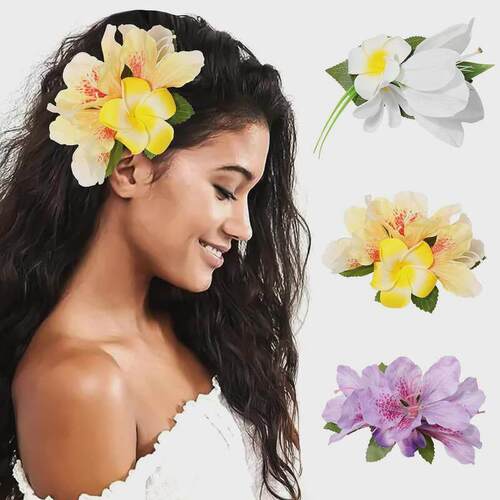 Boho Flower Small Hair Clips Barrette Women Hair Accessories