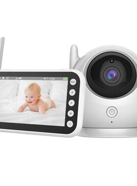 4.3寸高清婴儿监视器语音对讲摇篮曲家用智能监护仪babymonitor