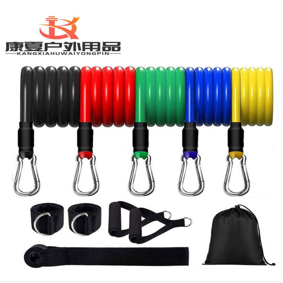 11件套拉力绳拉力器TPE多功能150磅拉力绳登山扣弹力绳登山扣款,运动/瑜伽/健身/球迷用品,握力器,淘宝优惠券,粉丝福利购,淘宝优惠卷