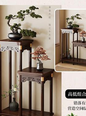 中式花架子厅地落式置物阳台实木花台2025新款室WIP内架多层花盆