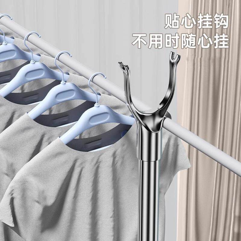 晾衣叉不锈钢可伸缩阳台撑衣杆家用加长晾衣杆晒衣杆挑挂衣叉