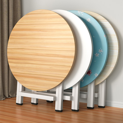 折叠桌家用户型圆形简易吃饭餐桌户外可便携摆摊简约小桌子客厅桌