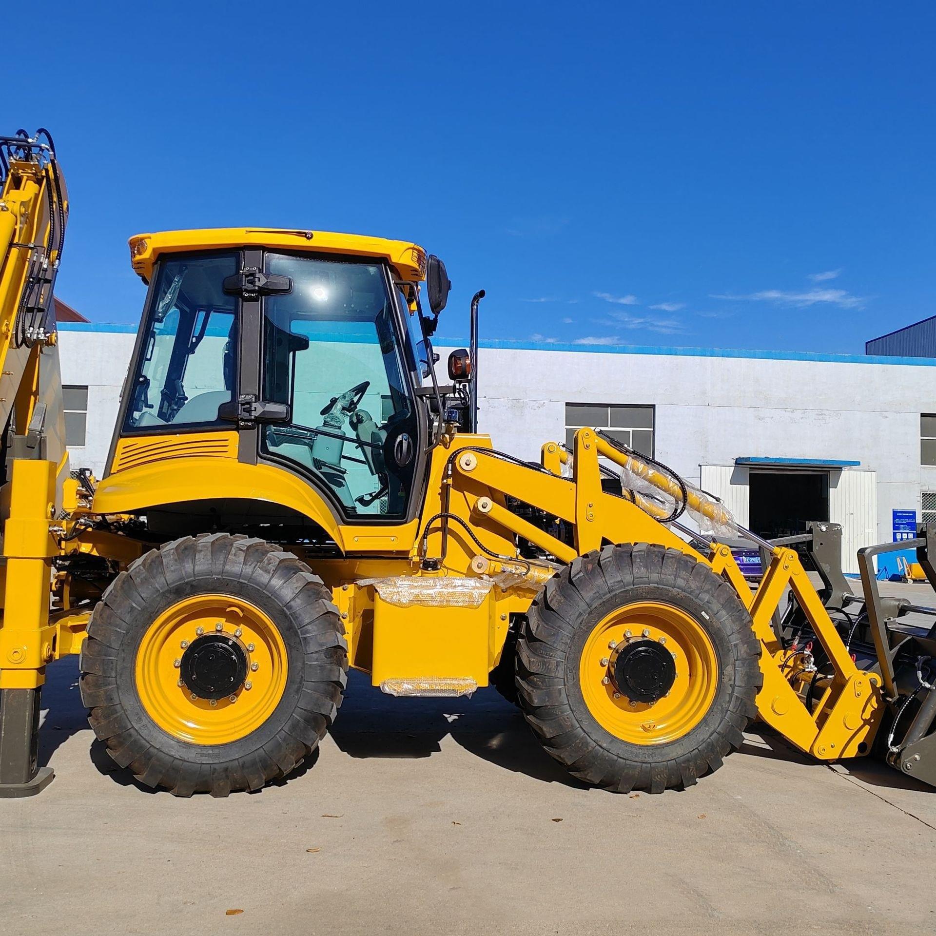 轮式掘机沟YJ320家果园8用0型90型抓棉工程挖挖土轮胎钩机抓草挖