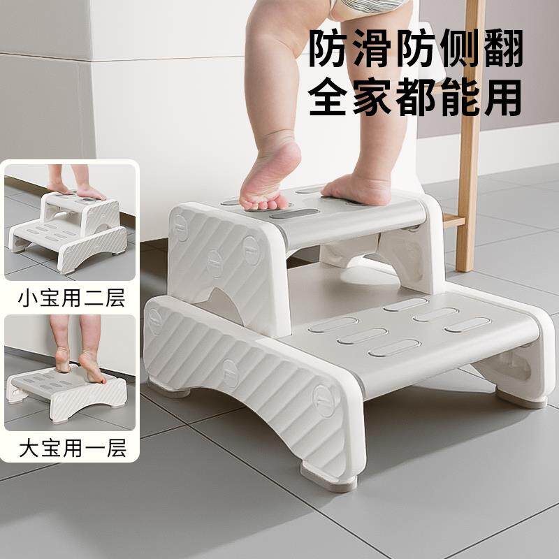 宝宝洗漱台踩脚凳儿童防滑洗手洗脸增高台阶凳化妆室脚踏凳垫脚梯