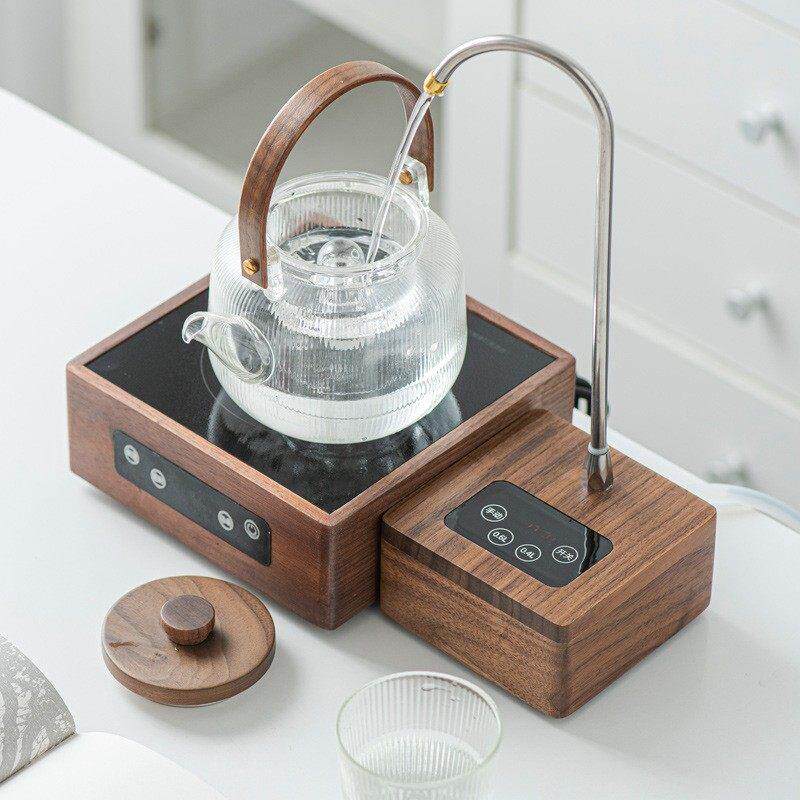 胡桃木桌面抽水器充电桶装水吸水器家用智能电动自动上水器