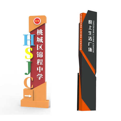 户外景区标识牌厂家指示牌导向牌立牌停车场标识商场发光导视牌厂