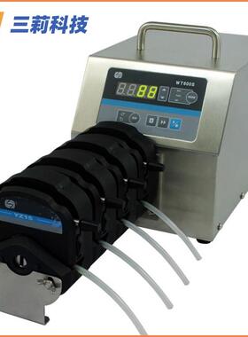 四通道蠕动泵YZ泵头双通道大扭矩WT600S调速蠕动泵