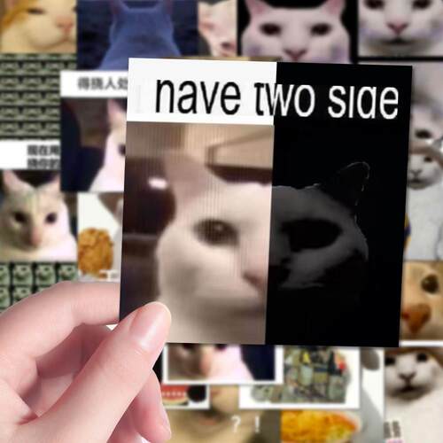 126张可爱抽象猫meme挠屁股猫表情包干嘛猫梗图贴画手账整蛊同桌