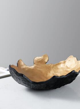 现代简约创意树脂收纳盘装饰盘果盘托盘桌面茶几餐桌装饰品摆件