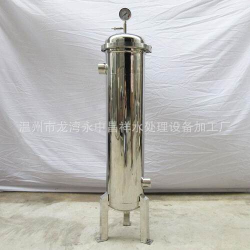 温州厂家现货供应快开抱箍式单袋40吨/时DN50不锈钢2号袋式过滤器
