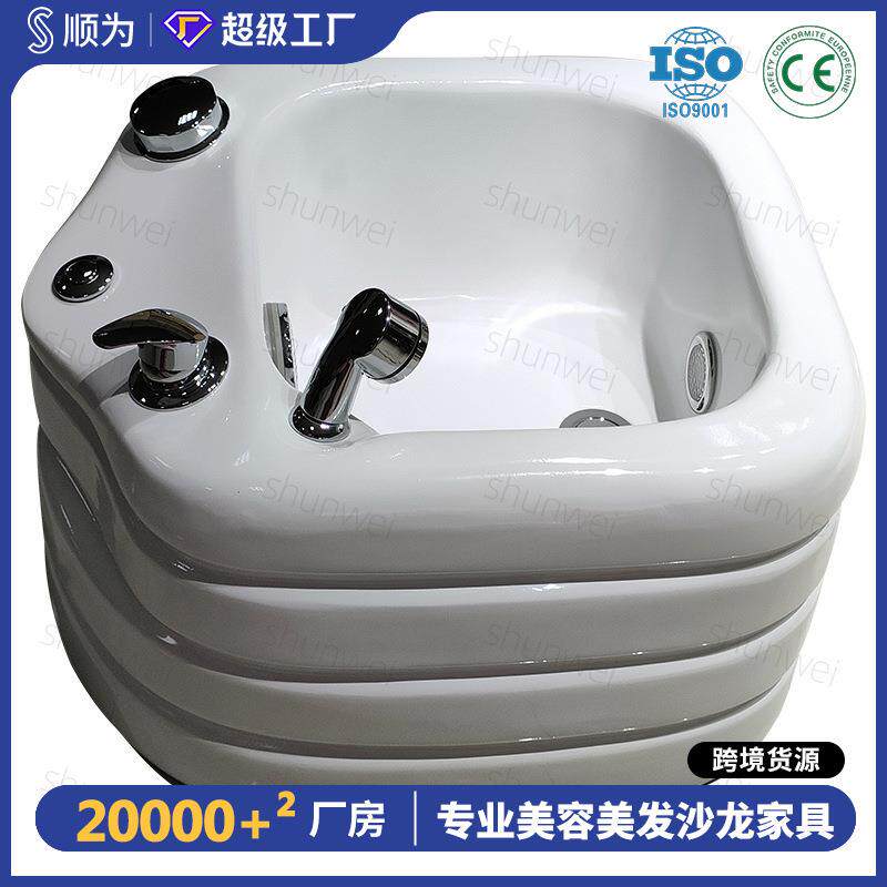 足浴盆智能泡脚家用商用美甲店带冲浪七彩灯按摩泡脚桶足浴器