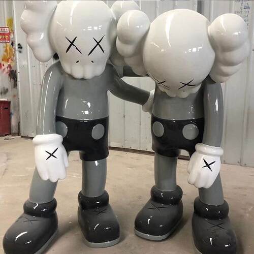 KWAS玻璃钢雕塑商场美陈网红公仔户外商业广场人物大摆件创意摆件